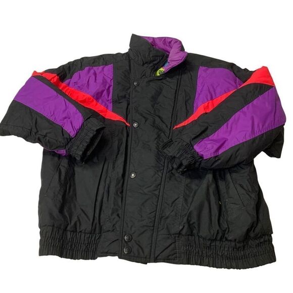 No Brand Jackets & Blazers - Vintage Colorblock Ski Jacket